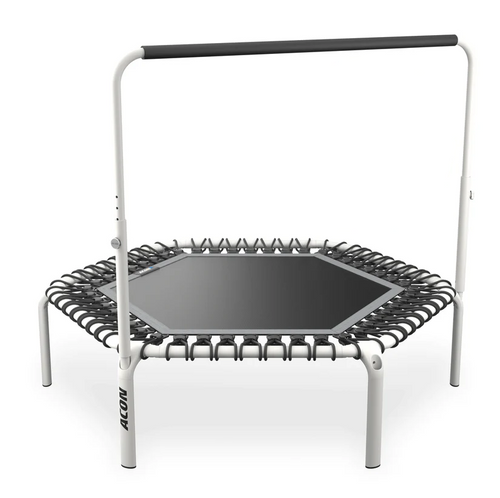 ACON Fit 55in White Hexagon Rebounder w/ Balance Handlebar