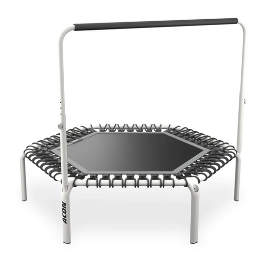 ACON Fit 55in White Hexagon Rebounder w/ Balance Handlebar